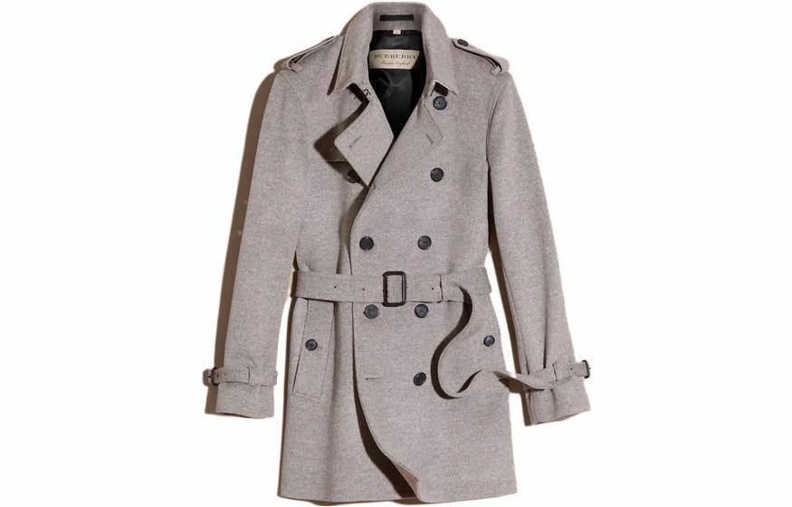 Burberry Kensington Trench Coat Grey