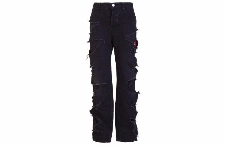 Balenciaga Black Distressed Jeans