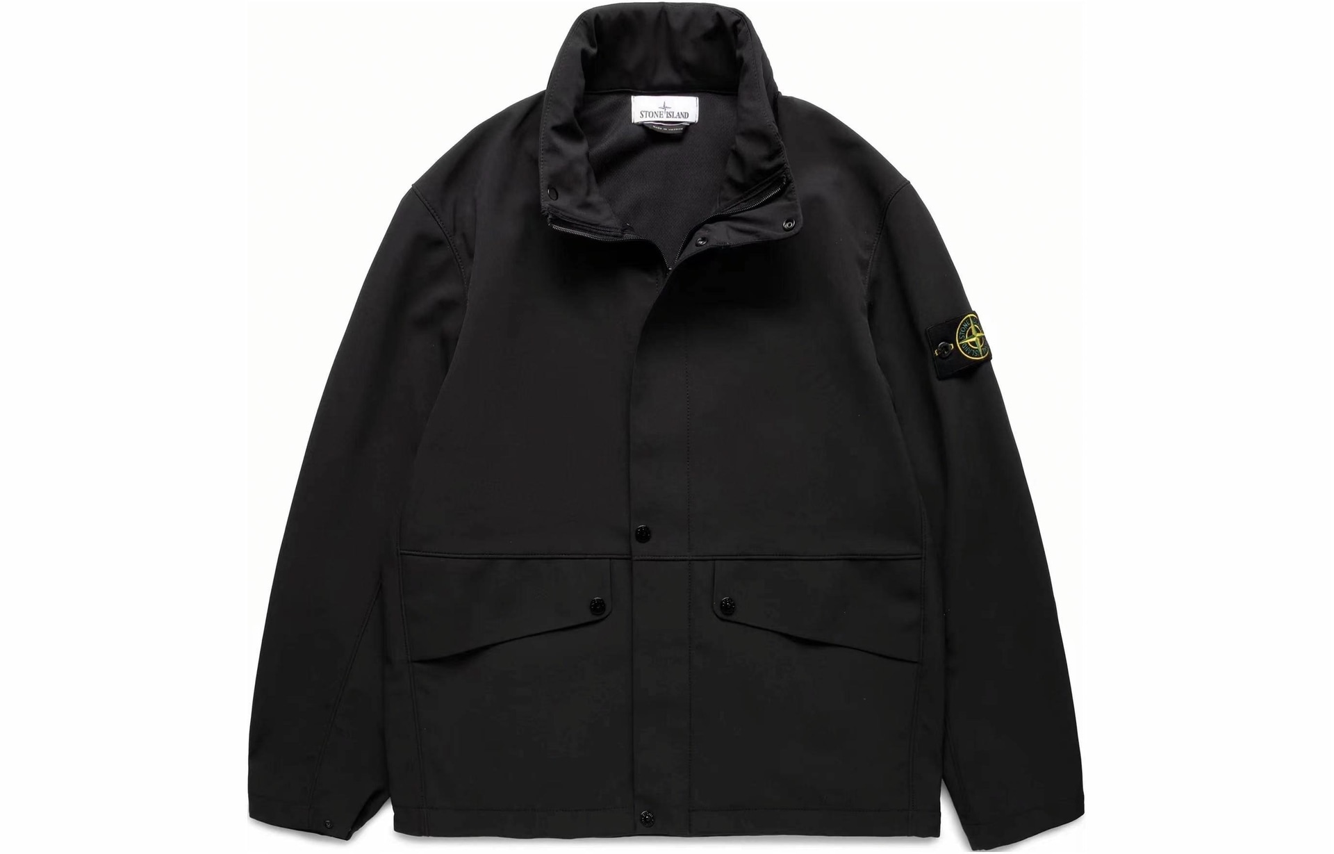 Stone Island Soft Shell Jacket Black