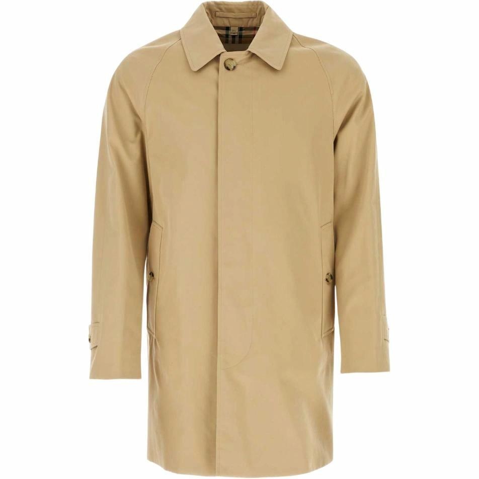 Burberry Single-Breasted Trench Coat Beige