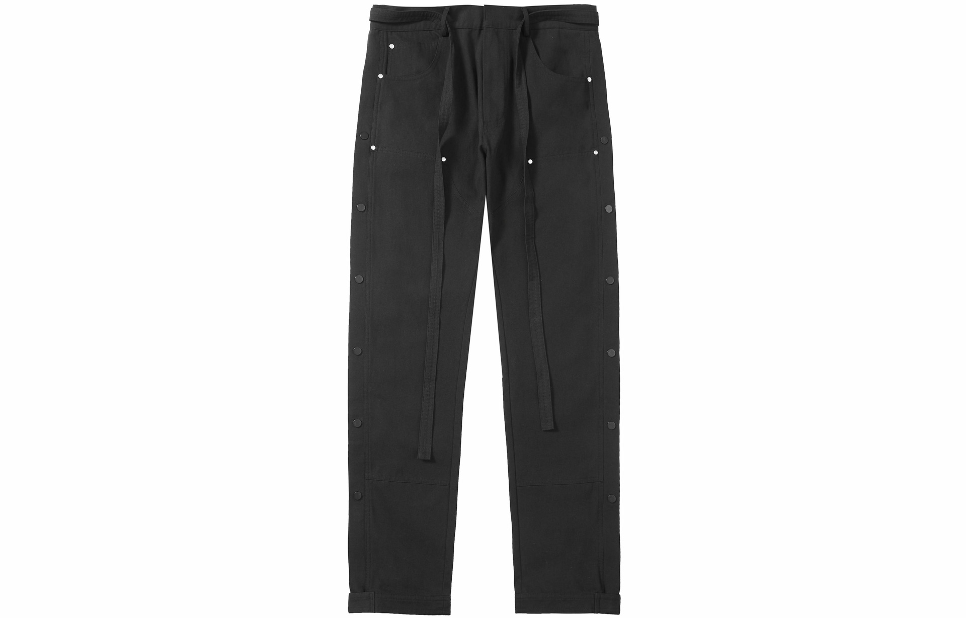 HARSH AND CRUEL Black Straight Pants