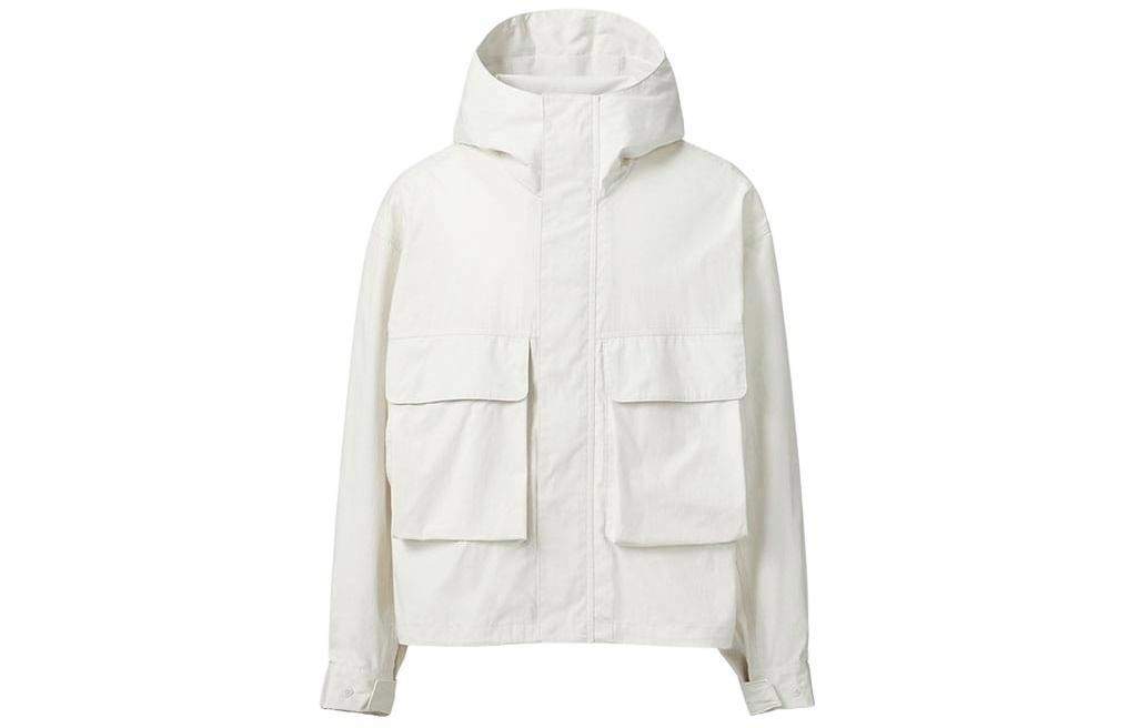 UNIQLO/优衣库 UNIQLO U Series White Hoodie Jacket