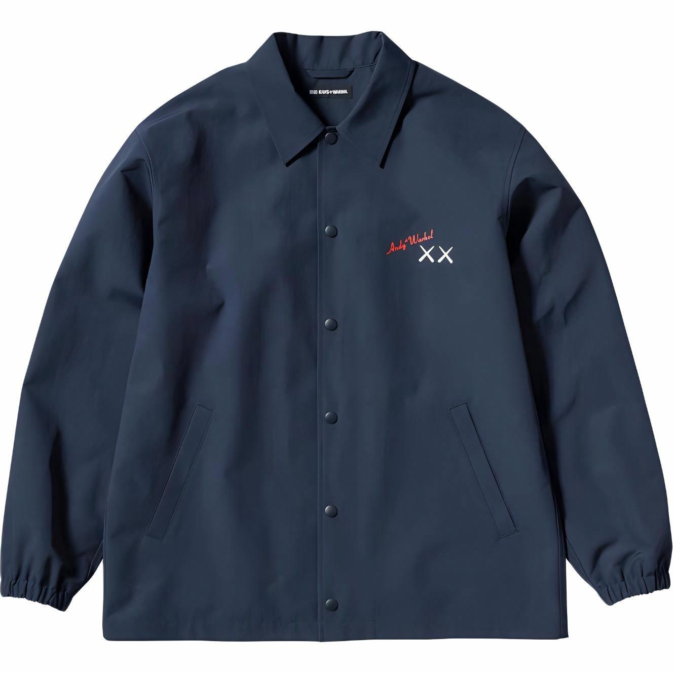 UNIQLO/优衣库 UNIQLO x KAWS x Andy Warhol Coach Jacket Navy