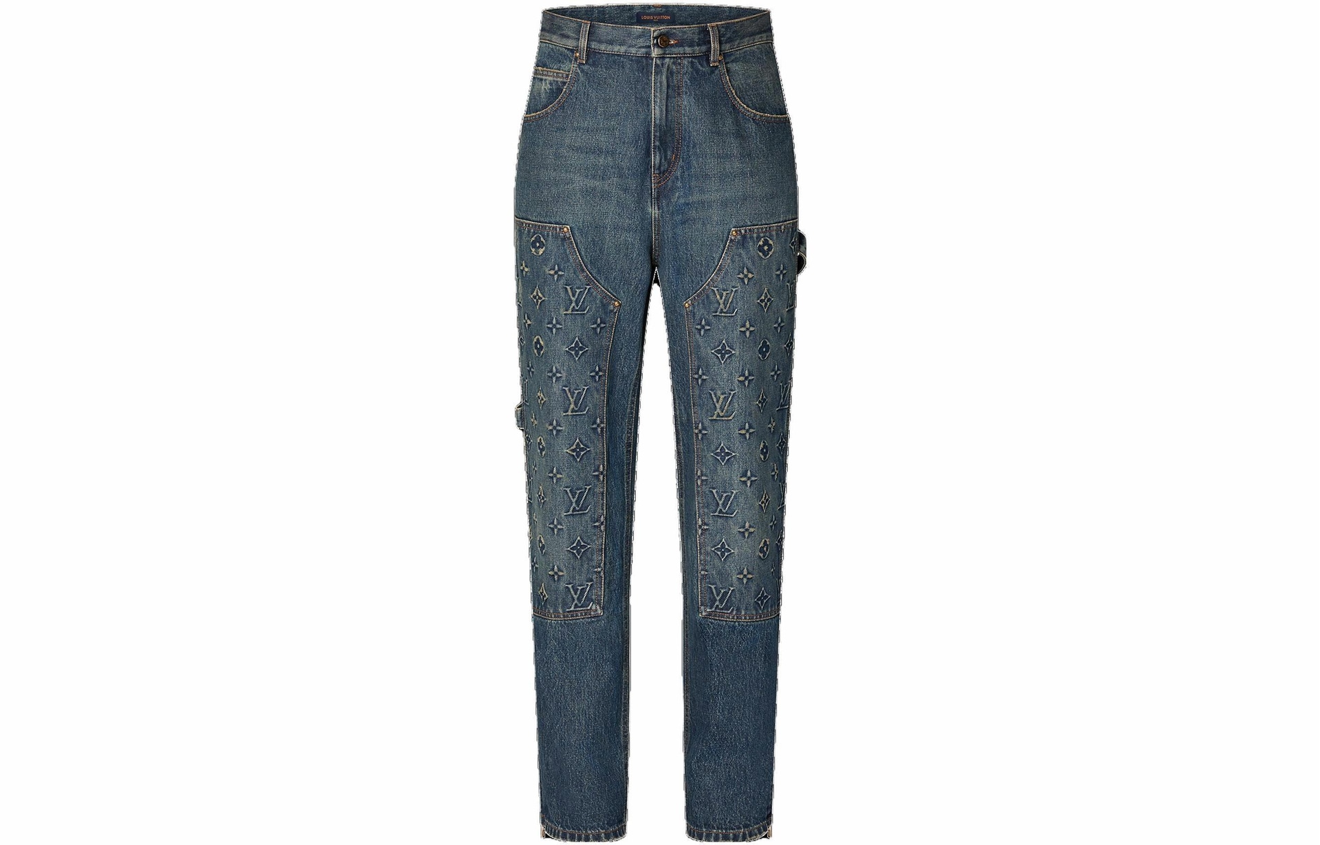 LOUIS VUITTON/路易威登 Louis Vuitton FW23 Logo Embossed Jeans