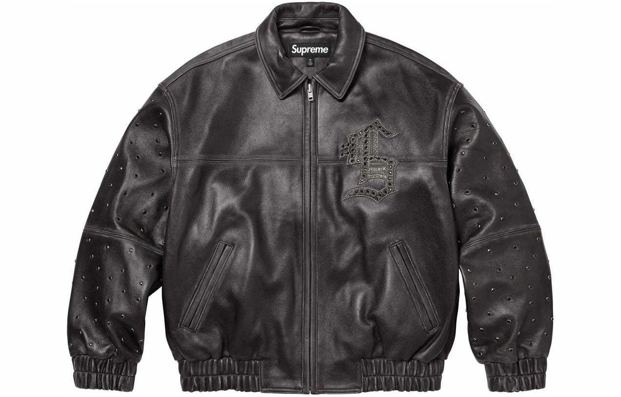 Supreme Gem Studded Leather Jacket