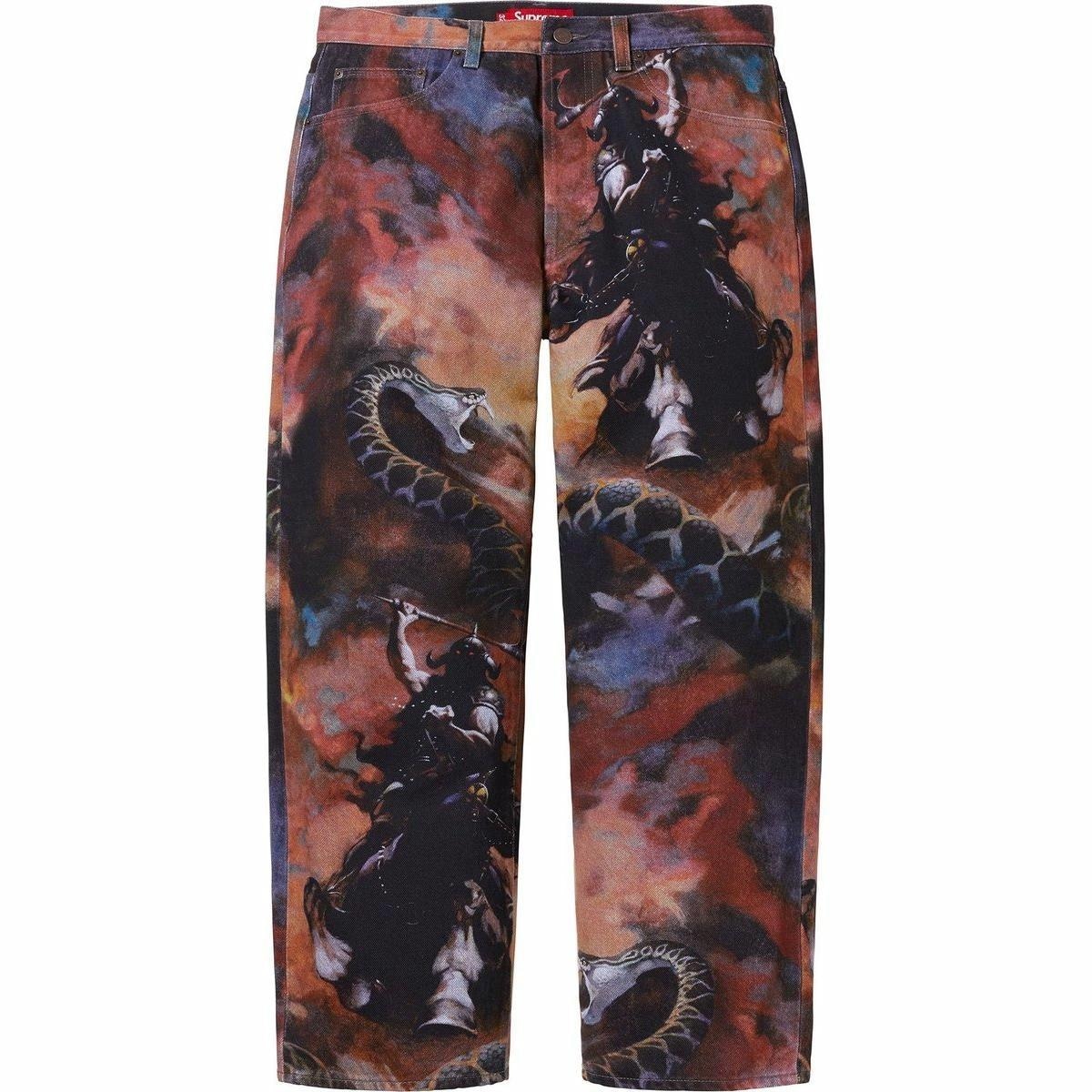 Supreme x Frank Frazetta Loose Fit Jean Brown