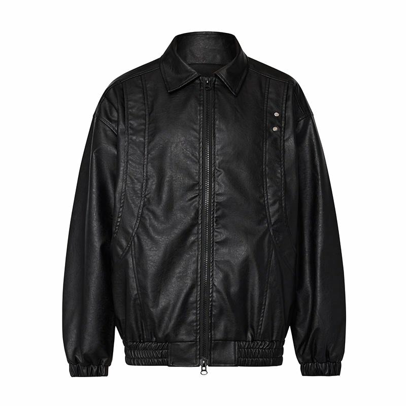 GTRG Black Leather Jacket