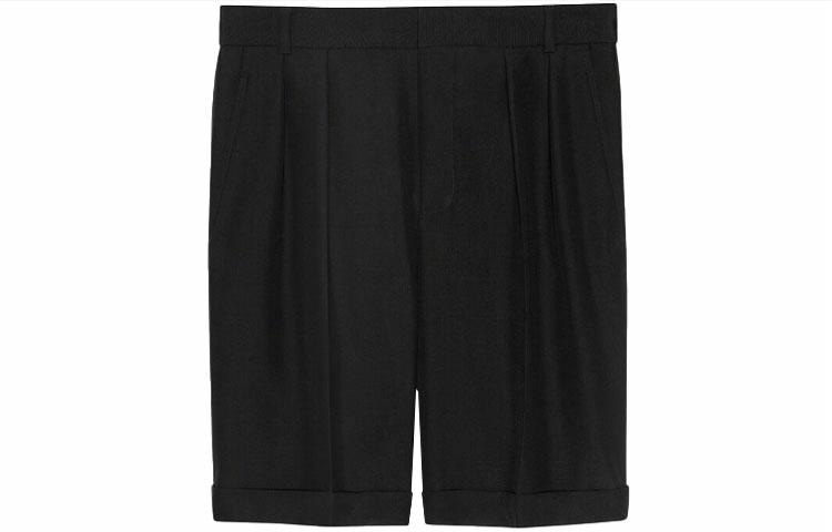 SAINT LAURENT/圣罗兰 SAINT LAURENT SS21 Black Shorts