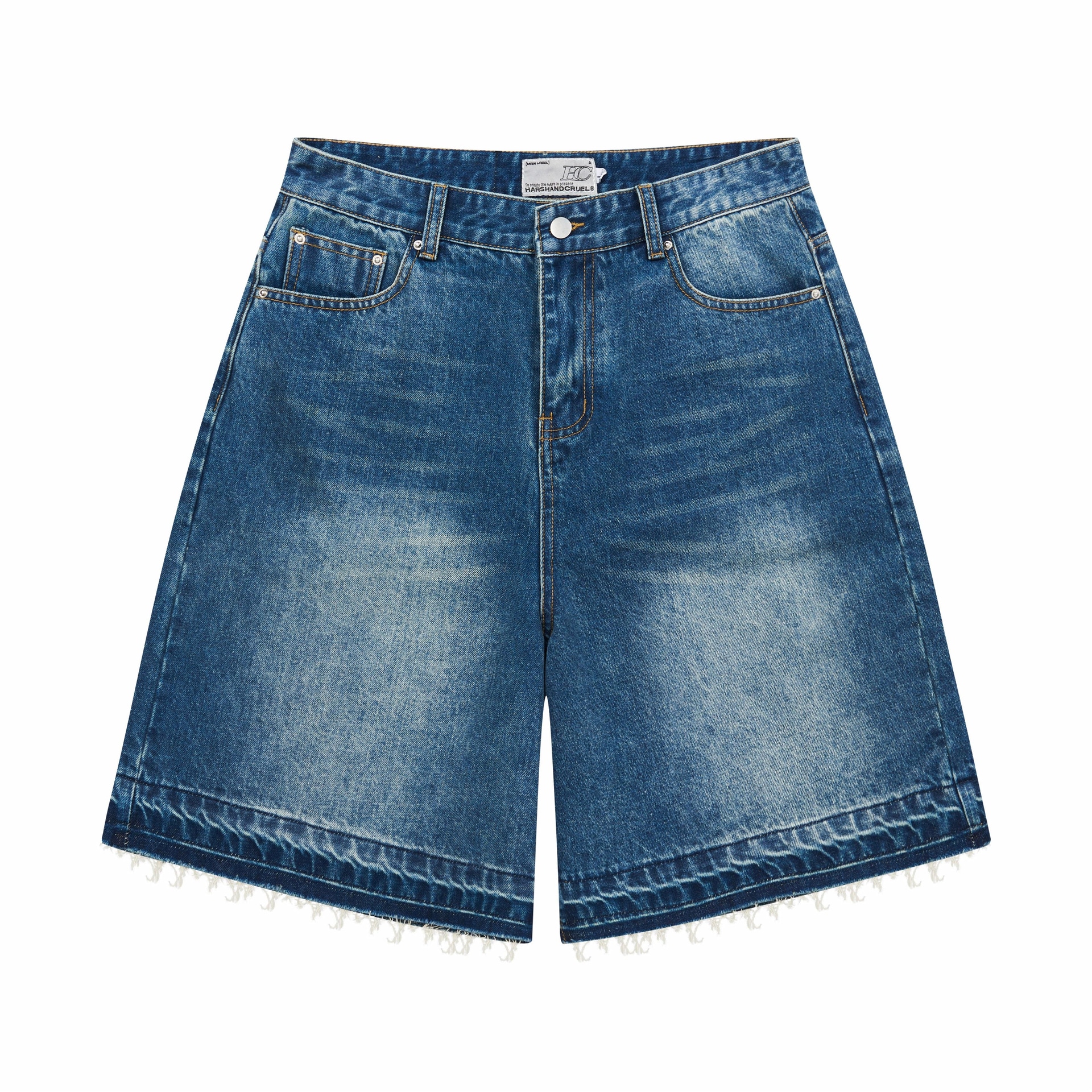 HARSH AND CRUEL Denim Shorts Blue