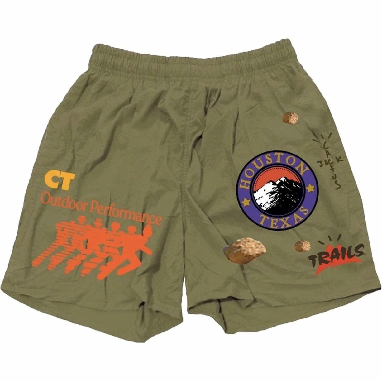 Travis Scott Olive Shorts