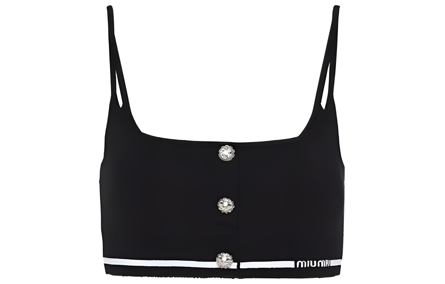 Miu Miu SS23 Logo Tank Top Black