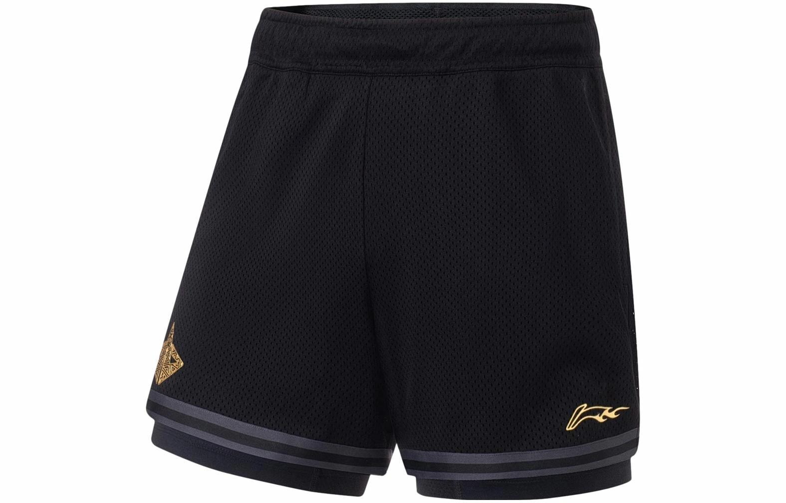 李宁 LiNing Retro Basketball Shorts Black
