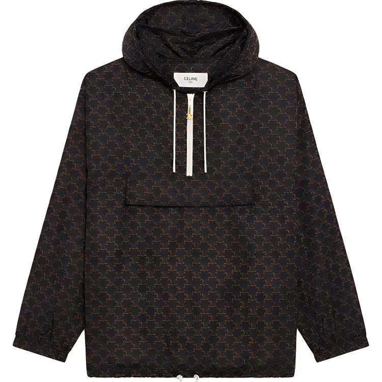 CELINE SS21 Logo Windbreaker Hoodie Black