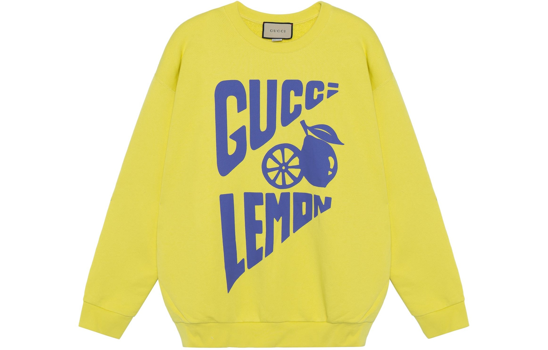 GUCCI/古驰 Gucci Lemon Print Crewneck Sweatshirt