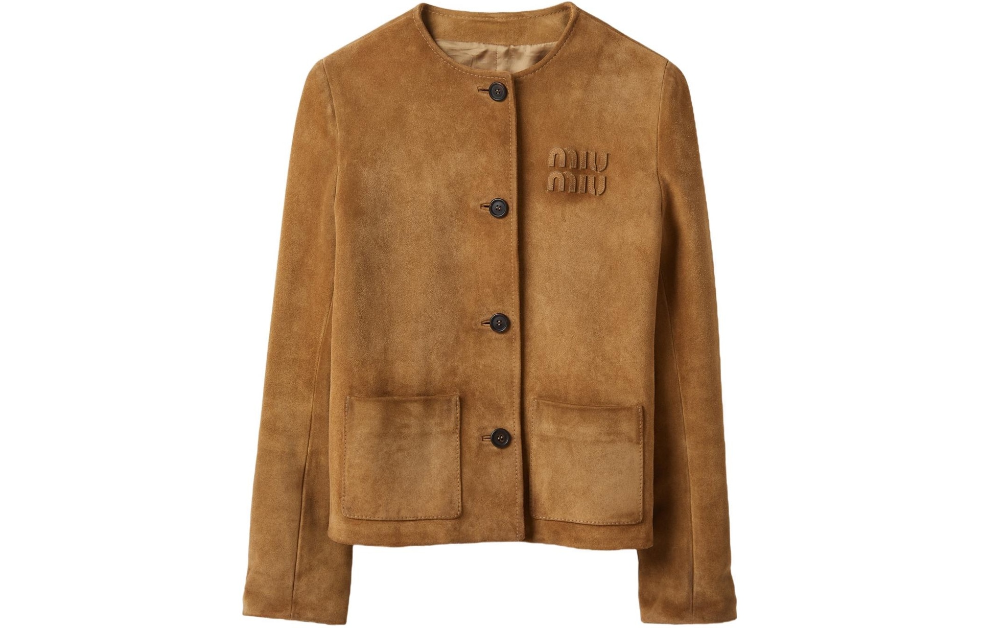 Miu Miu SS24 Brown Leather Jacket