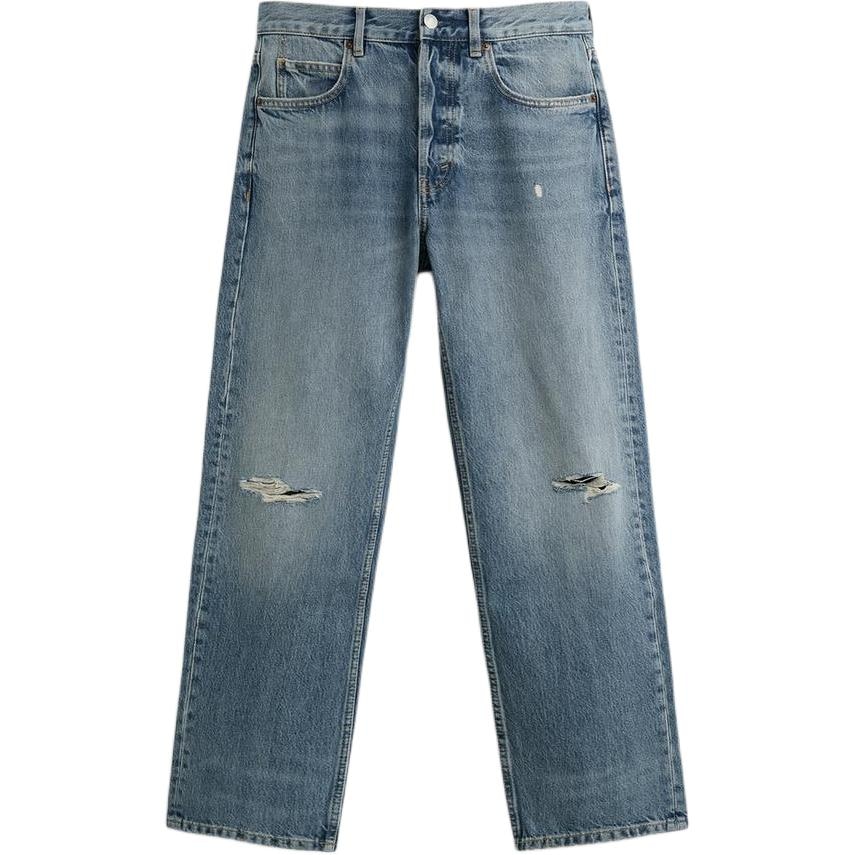 ZARA Slim Straight Jeans Distressed