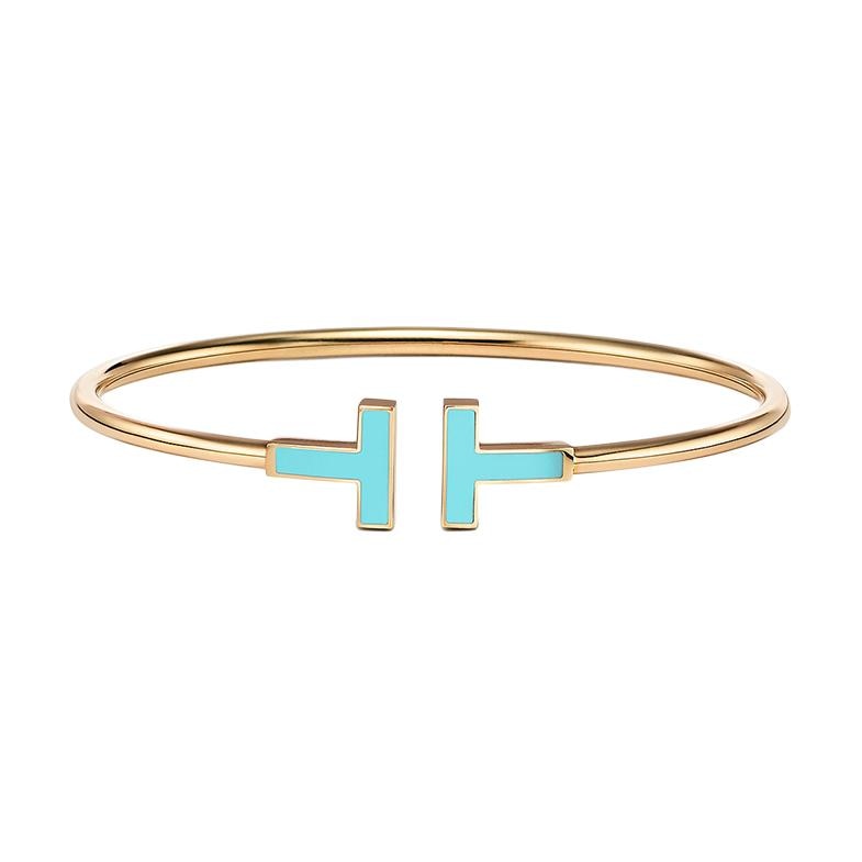 TIFFANY & CO./蒂芙尼 Tiffany & Co. Turquoise Coil Gold Bracelet