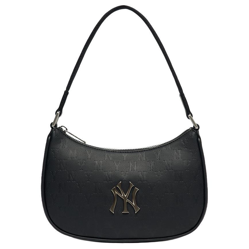 MLB Monogram Shoulder Bag Black Gold