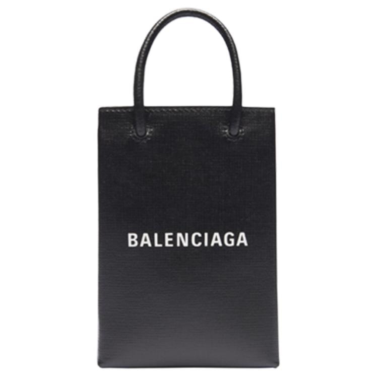 Balenciaga Shopping Logo Mini Tote Bag Black