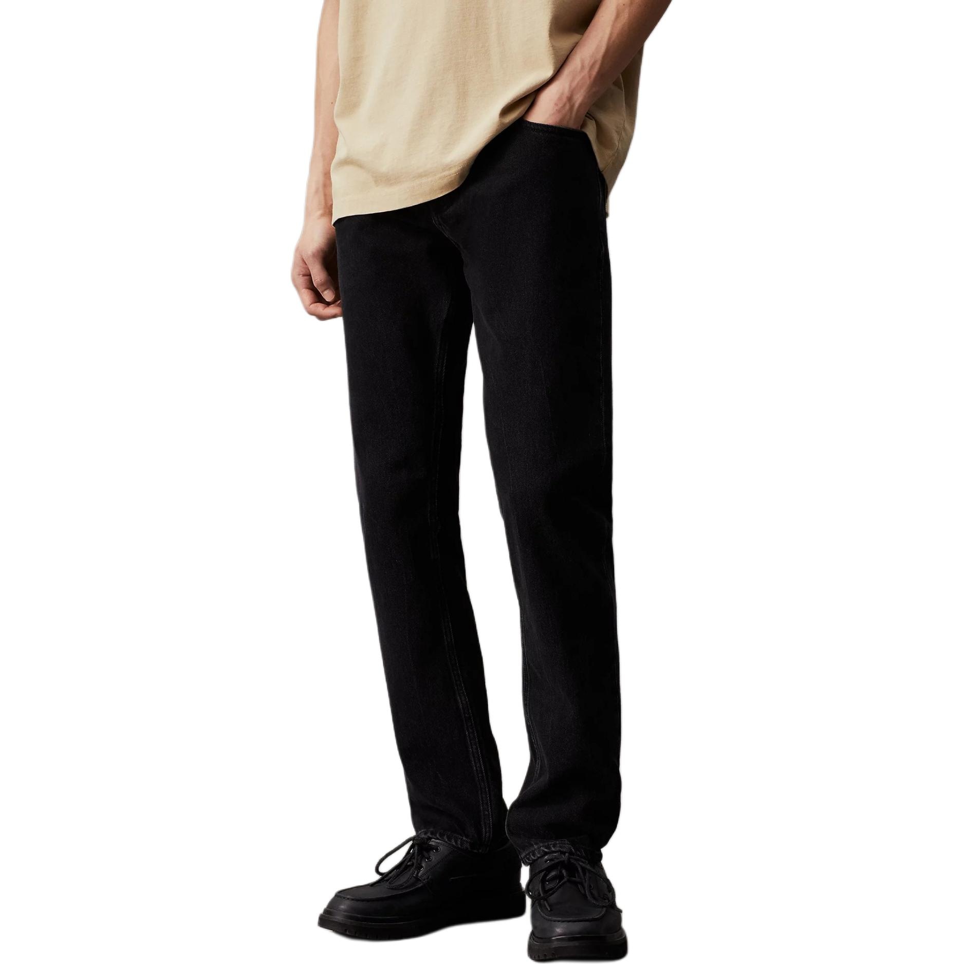 Calvin Klein Jeans Straight Leg Jeans Black