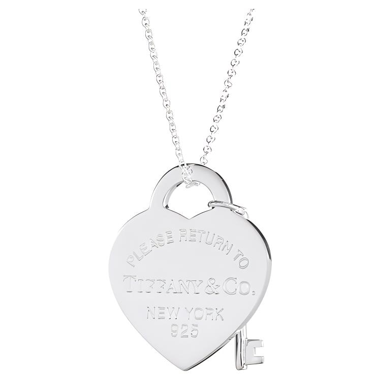 TIFFANY & CO./蒂芙尼 Tiffany & Co. Heart Key Pendant Necklace