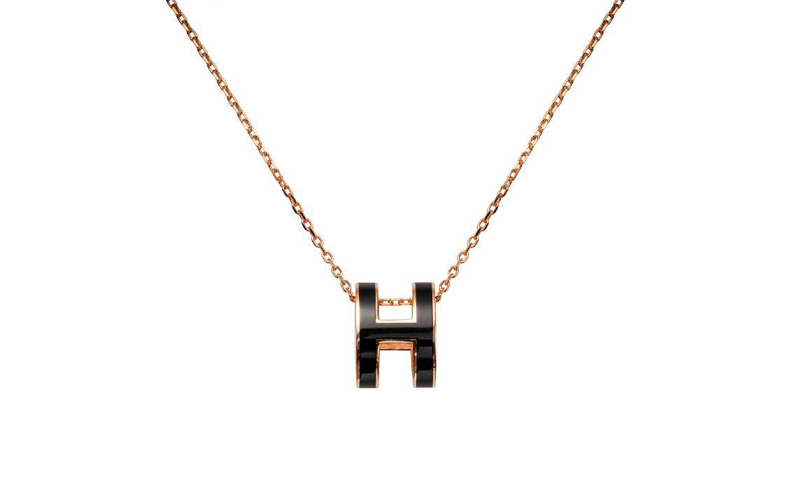 HERMES/爱马仕 Hermes Pop H Necklace Rose Gold