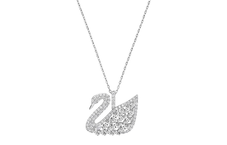 Swarovski/施华洛世奇 Swarovski Swan Lake Necklace Large Rhodium