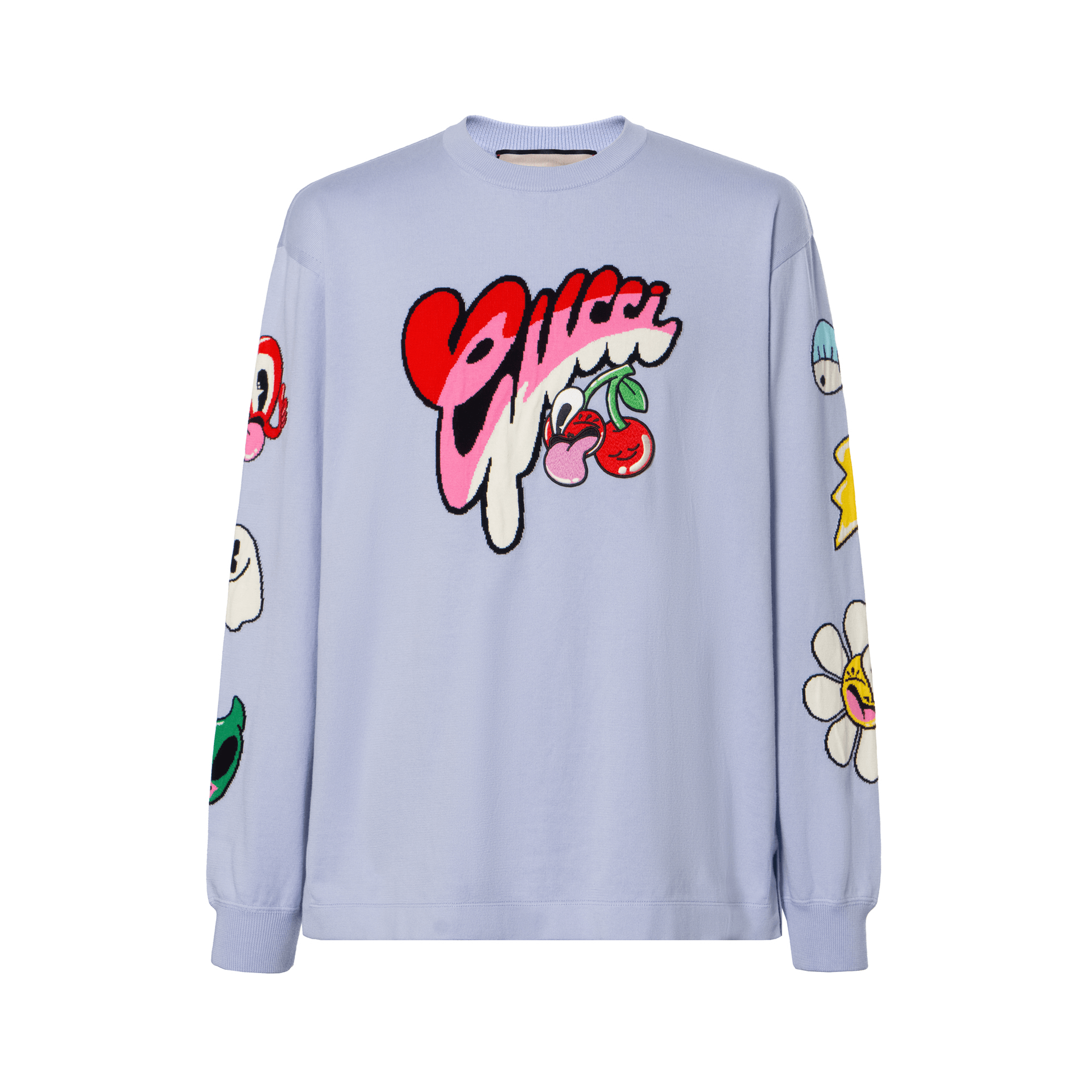 GUCCI/古驰 Gucci FW24 Cartoon Logo Crewneck Sweatshirt