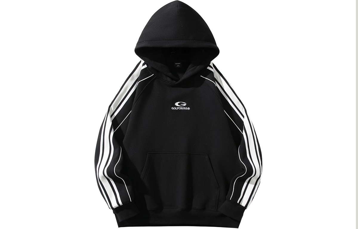 GOLFCROSS Vintage Striped Hoodie