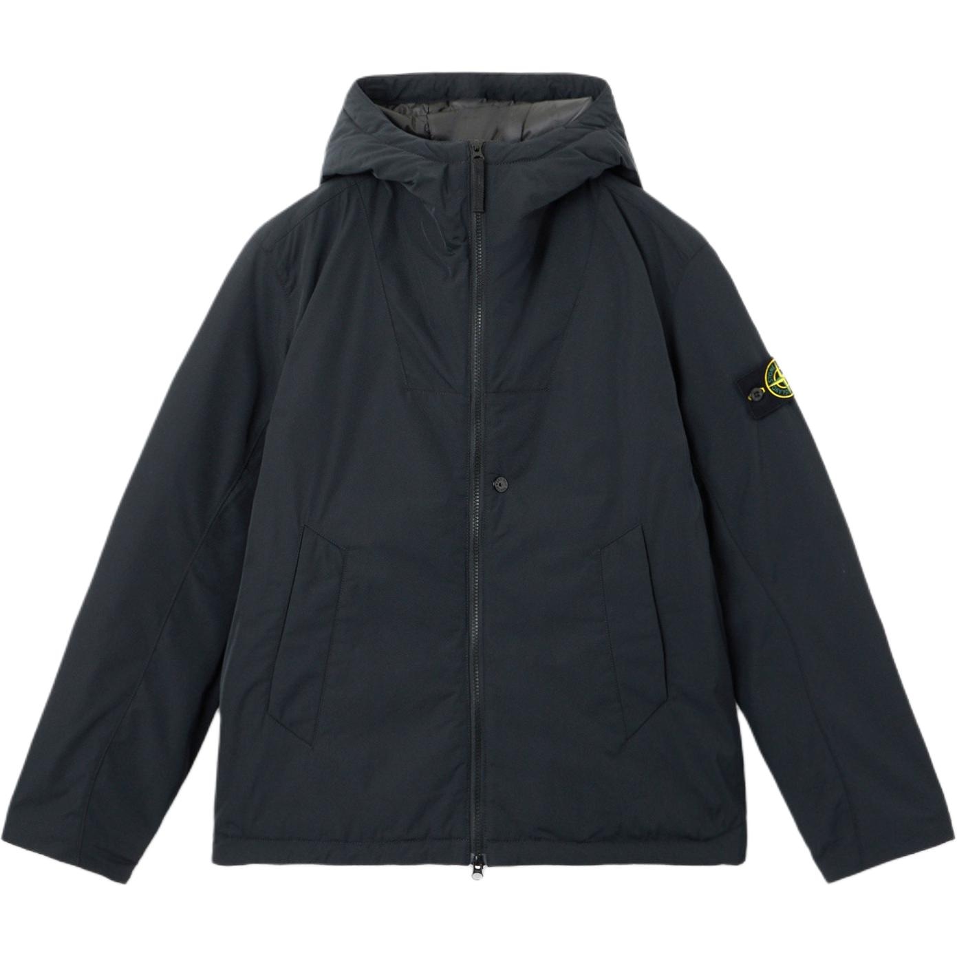Stone Island Hooded Zip Cotton Jacket