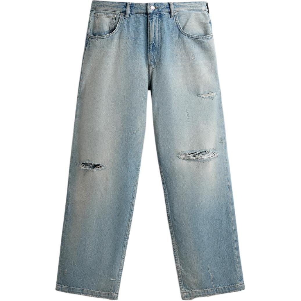 ZARA Loose Fit Distressed Jeans