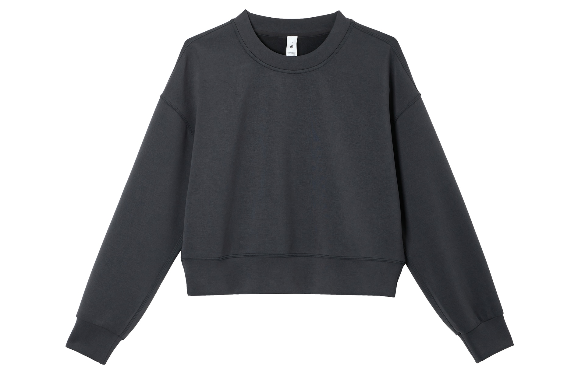 lululemon Softstreme Perfectly Oversized Cropped Crew Espresso