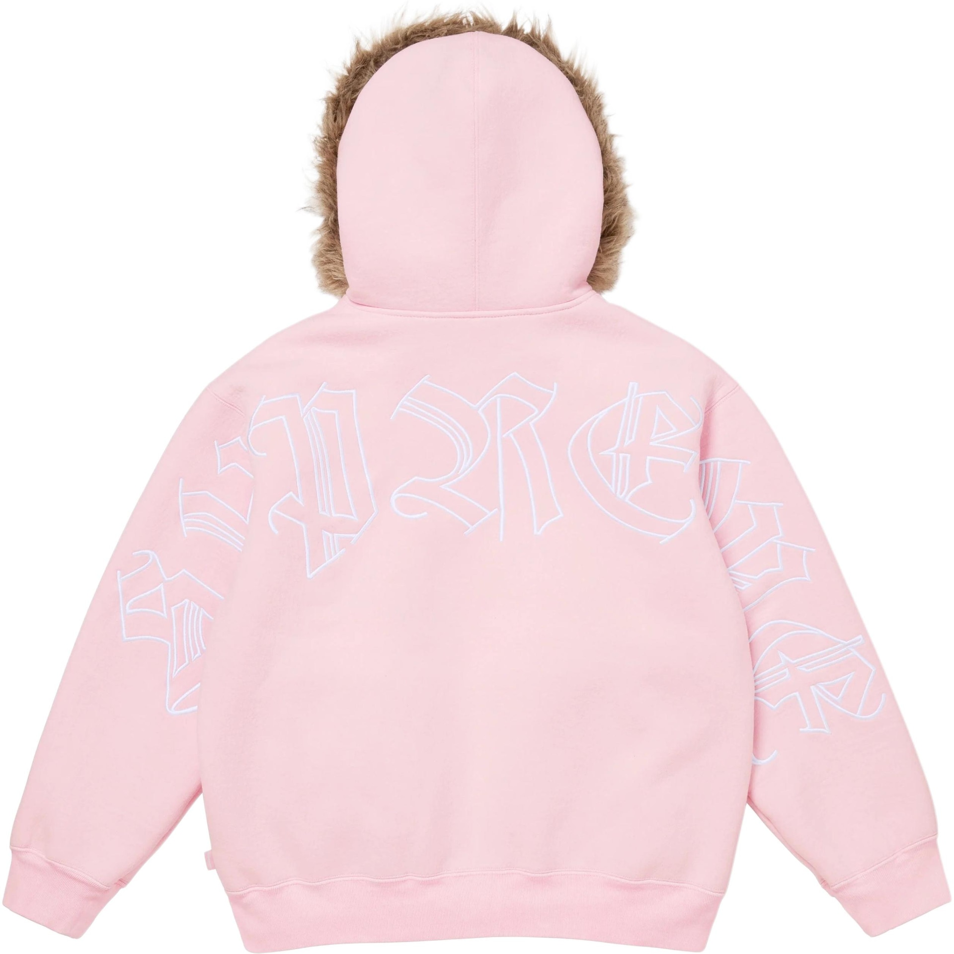 Supreme FW25 Faux Fur Zip Up Hooded Sweatshirt