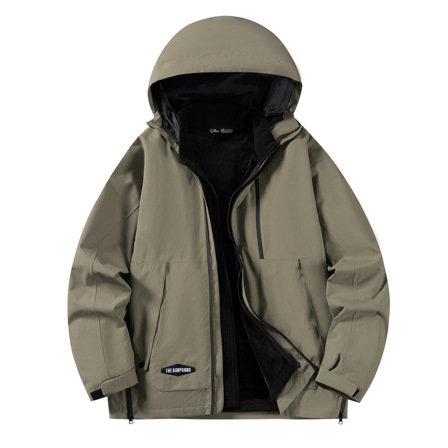 The Simpsons/辛普森一家 The Simpsons Embroidered 3-in-1 Waterproof Jacket