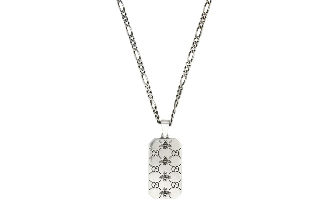 GUCCI GG Marmont Pendant Necklace Silver