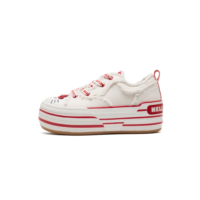Hello Kitty x OLD ORDER Low Top White Red