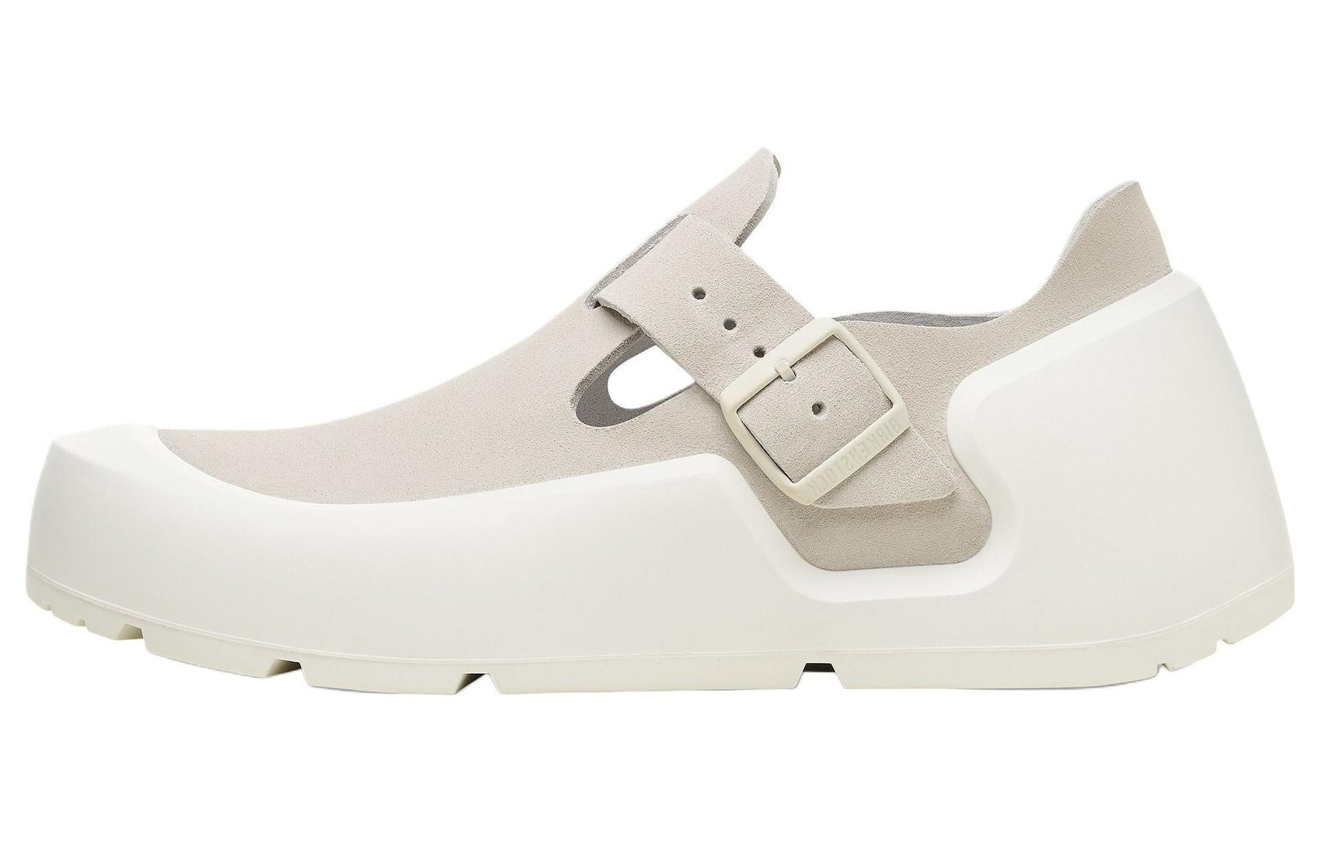 Birkenstock Leather Round Toe Low Casual Shoes White