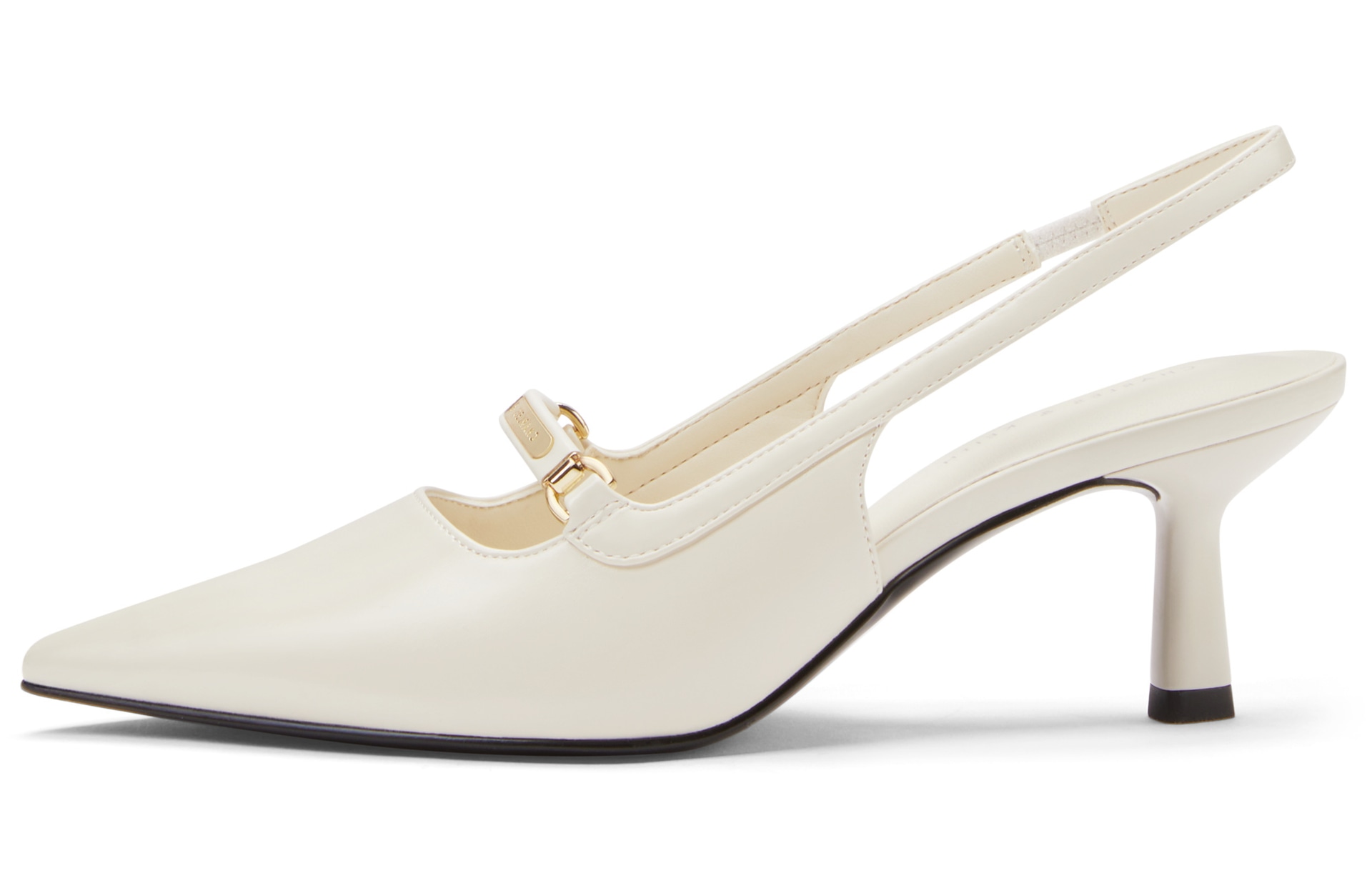 Charles&Keith Charles & Keith Pointed Toe Metal Detail Heels