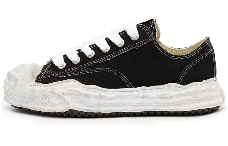 MIHARA YASUHIRO/三原康裕 MIHARA YASUHIRO Low Top Black Distressed