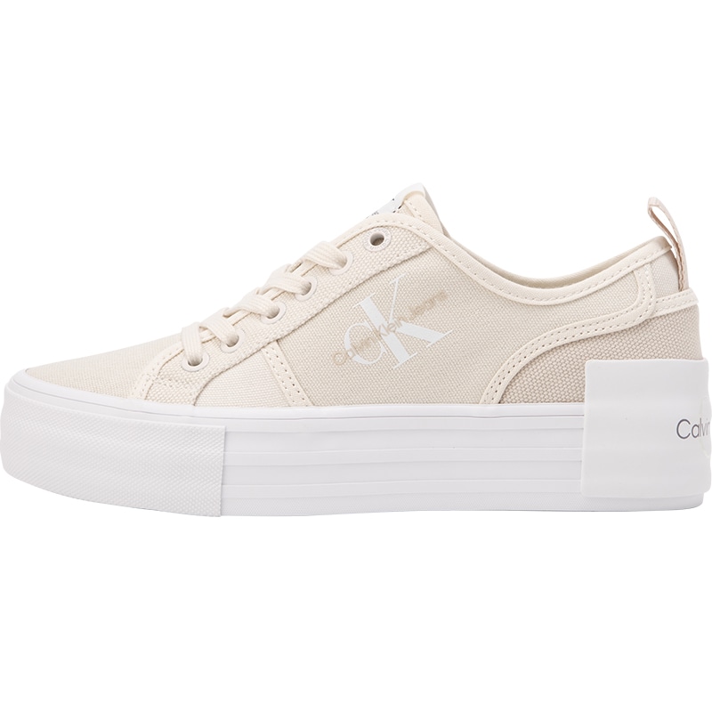 CKJ CALVIN KLEIN JEANS Calvin Klein Low Canvas Sneakers Eggshell Yellow