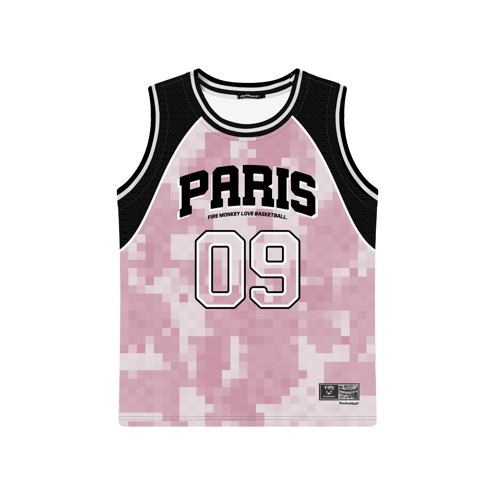 FireMonkey Basketball Tank Top Bright Pink