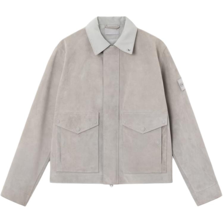 STONE ISLAND SS26 Split Leather_s.I. Ghost