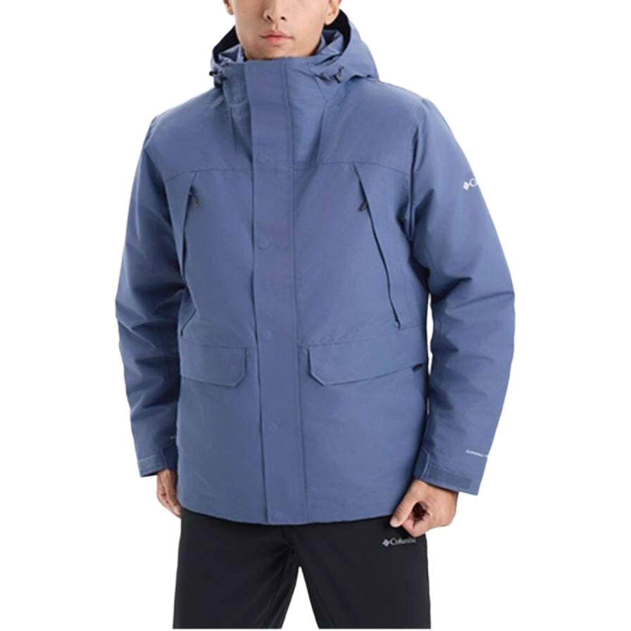 Columbia Detachable Hood Logo Down Jacket