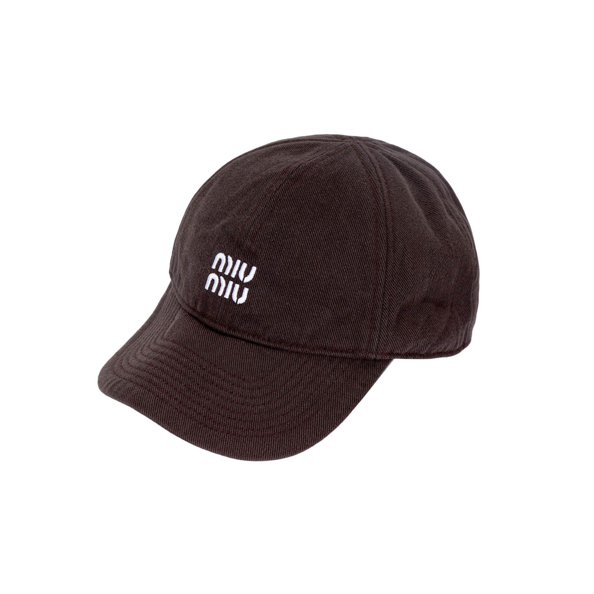 Miu Miu Denim Cap Brown